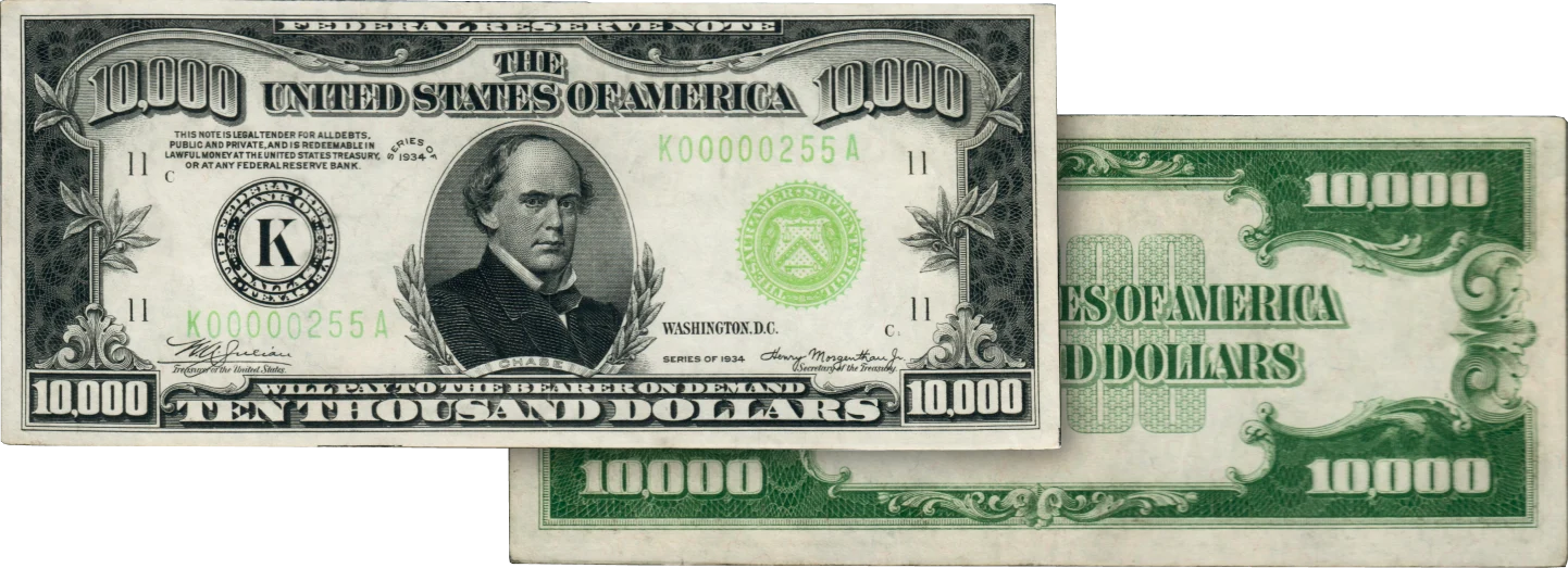 10,000 Federal Reserve Notes - Jhon E. Cash