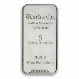 5oz Baird & Co Palladium Minted Bar (2)