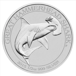2015 1/2oz Perth Mint Silver Hammerhead Shark (2)