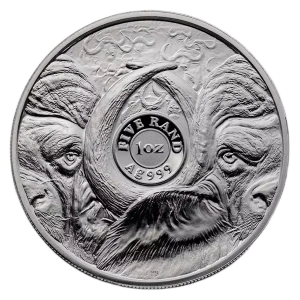 2021 South Africa 2-Coin Silver Big Five Buffalo Proof Set (w/Box & COA) (2)