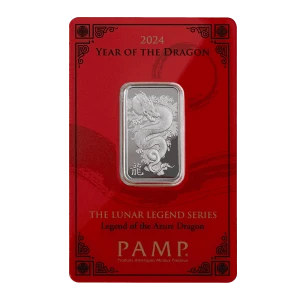 2024 Year of the Dragon - Legend of the Azure Dragon 10g Silver Bar (2)