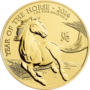 2014 1oz British Lunar Series: Year of the Horse (2)