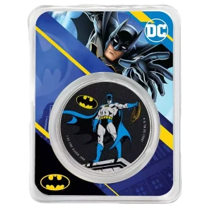 2023 Samoa 1 oz Silver DC Comics Batman Colorized with TEP (2)