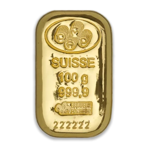 100g PAMP Gold Bar - Cast