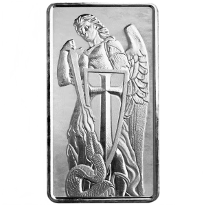 Scottsdale Mint 10 oz Archangel Michael Silver Bar (2)