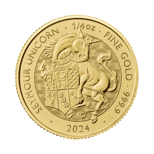 2024 1/4oz British The Royal Tudor Beasts - Gold Seymour Unicorn (2)
