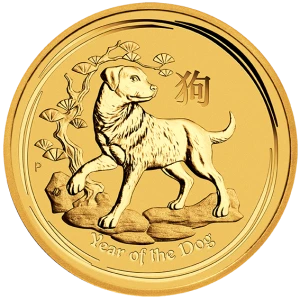 2018 Australian Perth Mint  Year of the Dog Gold Coin (2)