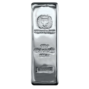 100oz Germania Mint Silver Bar (2)