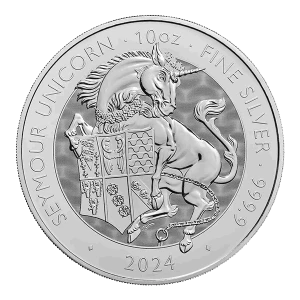 2024 10oz British The Royal Beast - Silver Seymour Unicorn (2)