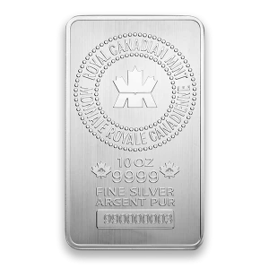 10oz Royal Canadian Mint (RCM) Silver Bar