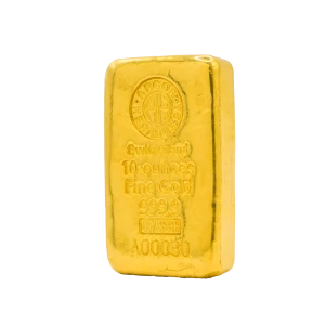 10 oz Gold Argor-Heraeus cast bar (2)