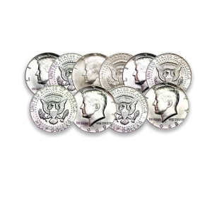 US 40% Silver Coinage - Kennedy Halves 65-69 - Junk Silver