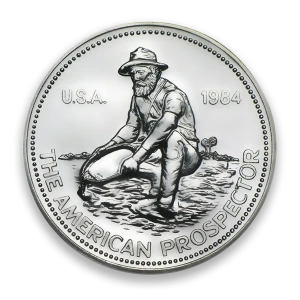 Any Year 1oz Engelhard Silver Prospector Round (2)