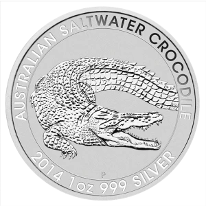 2014 1oz Perth Mint Silver Saltwater Crocodile (2)