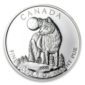 2011 1oz Canadian Silver Wildlife Series - Wolf (2)