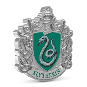 HARRY POTTER-  2021 1oz Slytherin Crest Silver Coin (2)