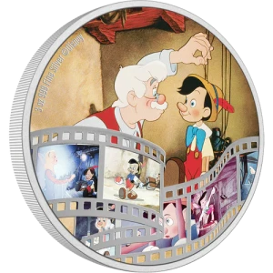 Disney Cinema Masterpieces - 2022 3oz Pinocchio Silver Coin (2)