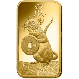 100g PAMP Gold Bar - Lunar Rat