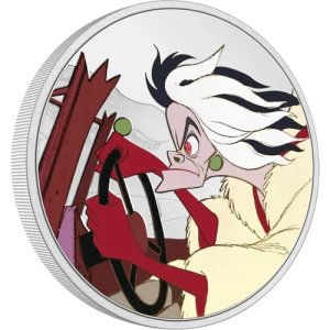 Disney 101 Dalmatians - 2022 1oz Cruella De Vil Silver Coin (2)