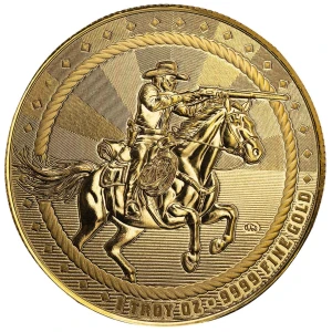 1oz Cowboy - Rifleman Gold Round (2)