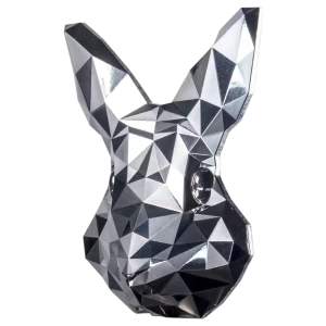 2023 South Korea Lowpoly Lunar Rabbit 2 oz Silver Stackable (2)