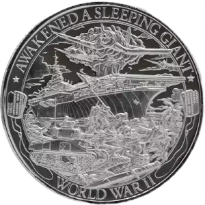 2019 1 oz Patriot Proof Like Silver Round - World War 1 (Series 2) (2)