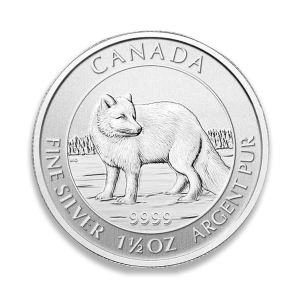 2014 1.5oz Canadian Silver Wildlife Series - Arctic Fox (2)