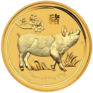 2019 1oz Australian Perth Mint Year of the Boar AU Coin (2)