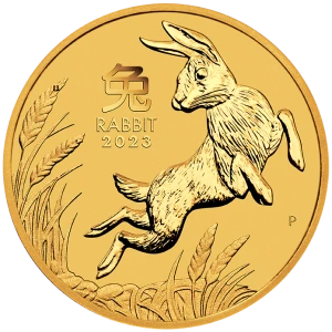 2023 1/20oz Australian Perth Mint Gold Lunar III: Year of the Rabbit (2)