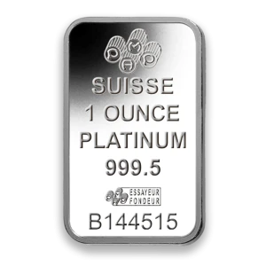 1oz PAMP Platinum Bar - Fortuna