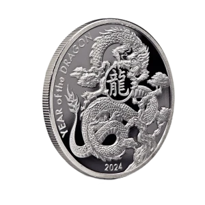2024 1 oz Asahi Silver Round - Dragon (2)