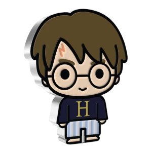 HARRY POTTER-  2021 1oz In Hogwarts Pyjamas Silver Chibi Coin (2)