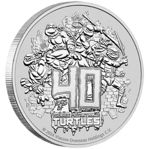 2024 1 oz Tuvalu Silver 40th Anniversary  Teenage Mutant Ninja Turtles Coin (2)