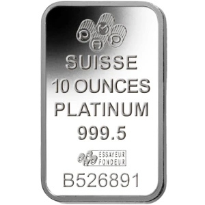 10oz PAMP Platinum Bar - Fortuna