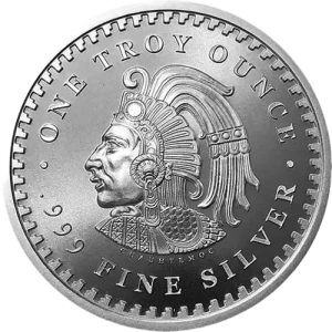 1 oz Aztec Calendar Silver Round (2)