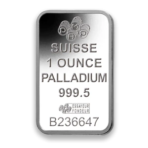 1oz PAMP Palladium Bar - Fortuna