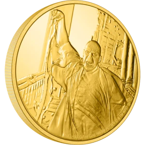 HARRY POTTER- 1/4oz Classic Lord Voldemort Gold Coin (2)