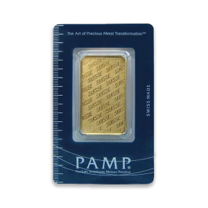 1oz PAMP Gold Bar - Suisse Repeater