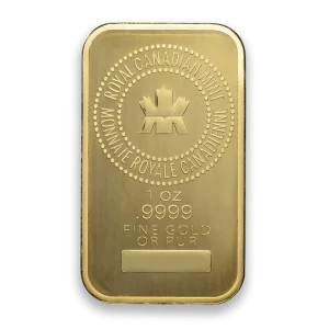 1oz Royal Canadian Mint Gold Bar