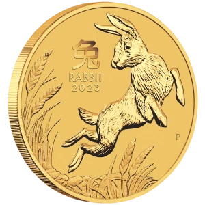 2023 1oz Perth Mint Lunar Series: Year of the Rabbit Gold Coin (2)