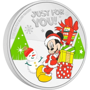 Disney Seasons Greetings- 2021 1oz Silver Coin (2)