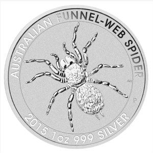 2015 1oz Perth Mint Silver Funnel Web Spider (2)