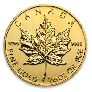 Any Year 1/10oz Canadian Gold Maple Leaf