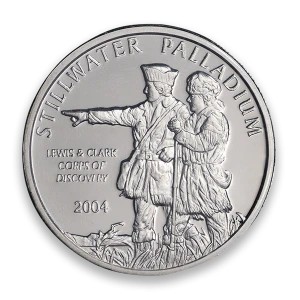 1oz Johnson Matthey / Stillwater Palladium Round