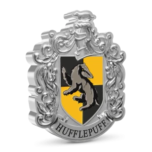 HARRY POTTER- 2021 1oz Hufflepuff Crest  Silver Coin (2)